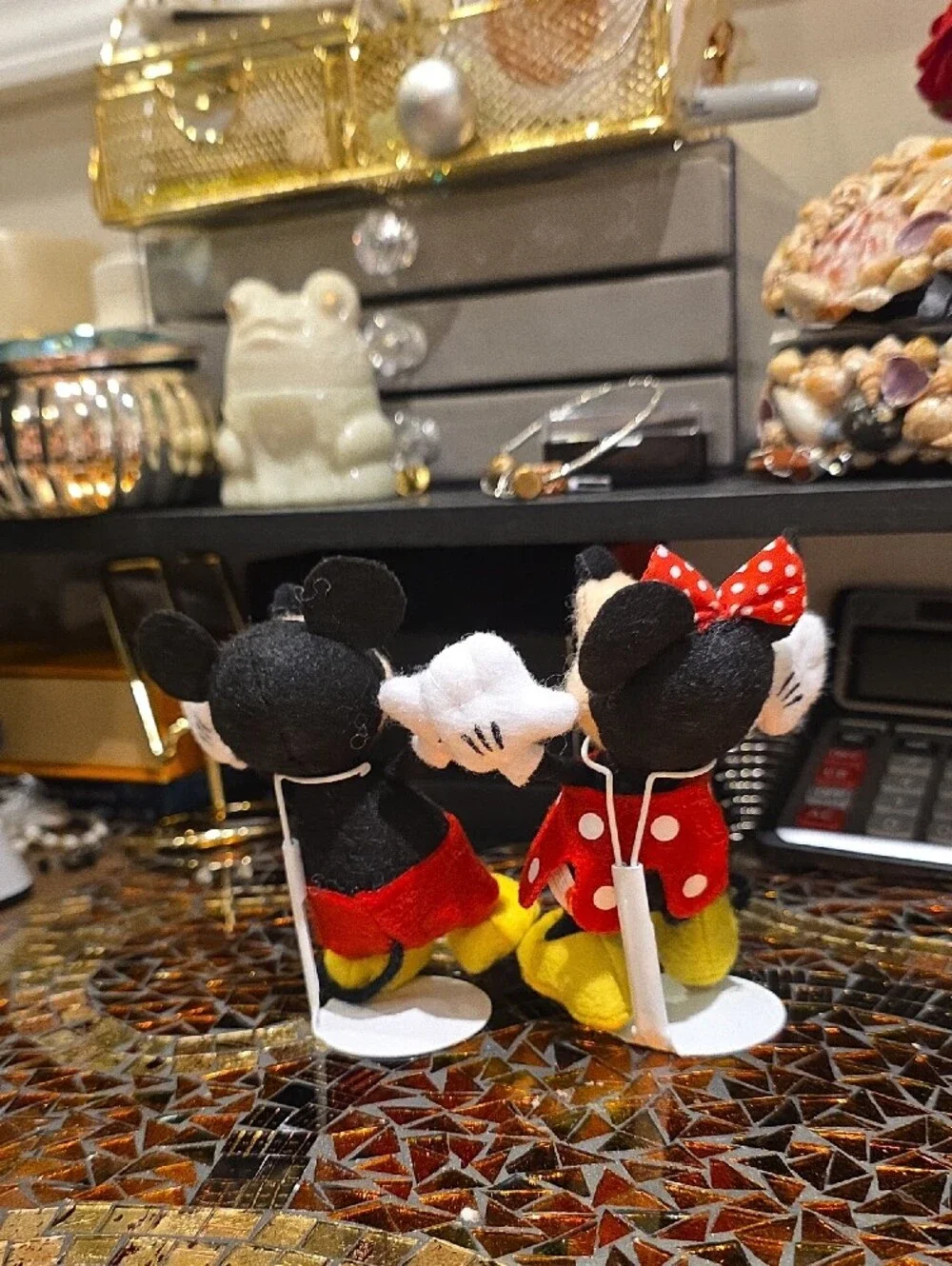 Disney Mickey & Minnie Plush Pair - Red, Black, Yellow
